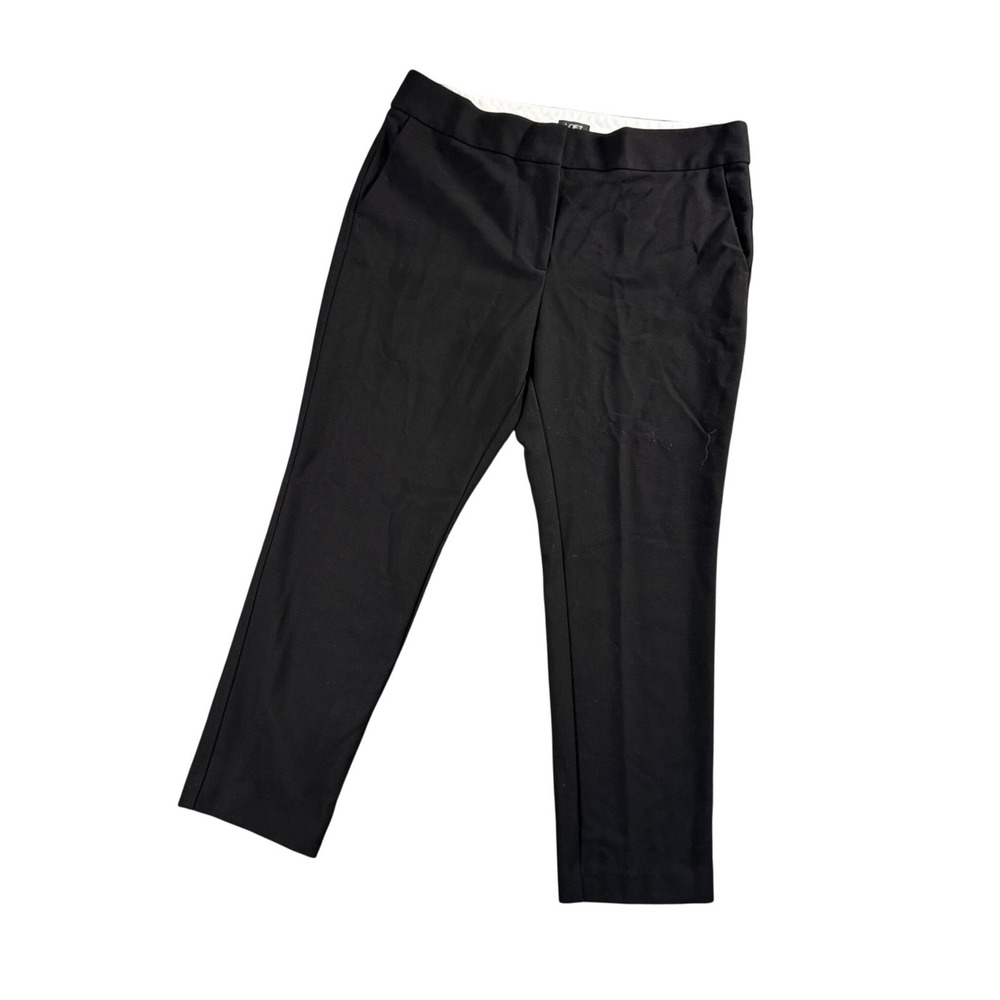 LOFT Marisa Black Ankle Pants Straight Leg Y2K Dark Academia Capsule 12